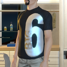 Big 6 Graphic Tee Shirt - Male