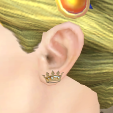 Silver Crown Earrings - Female