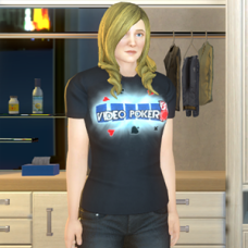 Video Poker Graphic Tee Shirt - Female