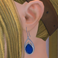 Teardrop Gemstone Earrings - Female