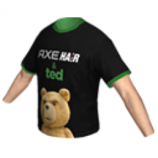 AXE hair and Ted T-shirt