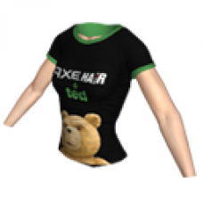 AXE hair and Ted T-shirt