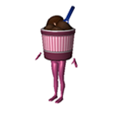 Park Ice Cream Tub Costume - Female