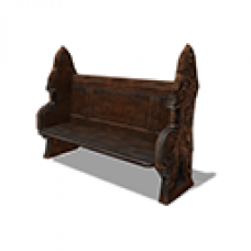 Castle Strakh - Carved Bench