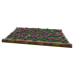 Petunia Flower Bed, Log (Purple)