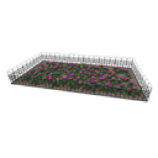Petunia Flower Bed, Steel (Purple)