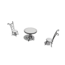 Cafe Chairs and Table
