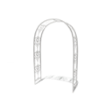 Garden Arch, Round Roof (White)