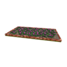 Petunia Flower Bed, Brick (Purple)