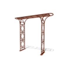 Garden Arch, Flat Roof (Brown)