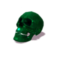 Animated Emerald Skull