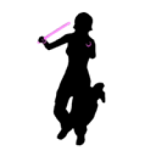 David Guetta Pink Glowstick (female)
