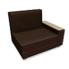 Modern Leather Couch Left
