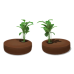 Round Planter Seat - Chocolate