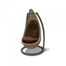 Rattan Swing Chair - Chocolate
