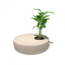 Round Planter Seat - White