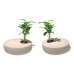 Round Planter Seat - White
