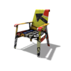 Subway Sign Chair - Zephyr