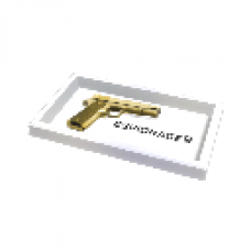 Espionage 9 Golden Gun Wall Art