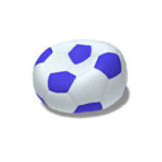 Blue Ball-shaped Cafe Chair