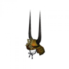 Demon Samurai Helmet (Golden, Men)