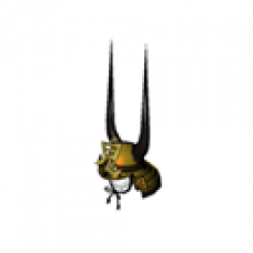 Demon Samurai Helmet (Golden, Women)