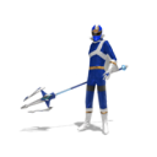 Unidentified Squadron U-Man Blue Figure (Men)