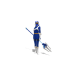 Unidentified Squadron U-Man Blue Figure (Women)