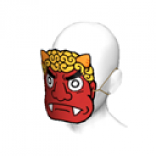 Red Oni Mask (Women)