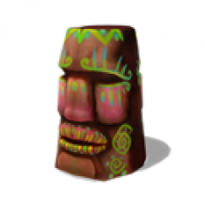 Easter Island Tiki Head Stool