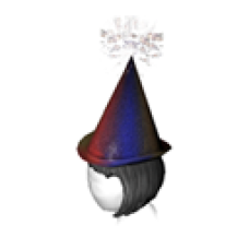 Animated Festive Party Hat (Female)