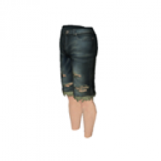 Tattered Jean Short