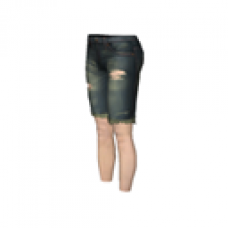 Tattered Jean Short