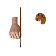 Artist's Palette and Brush