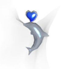 Dolphin Earring (Left Ear, Female)