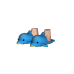 Dolphin Slippers (Blue, Male)