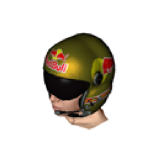 Red Bull Flight Helmet - Gold (for Female)