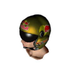 Red Bull Flight Helmet - Gold (for Male)