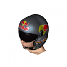 Red Bull Flight Helmet - Silver (for Female)