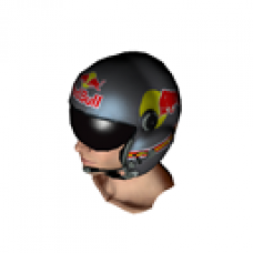 Red Bull Flight Helmet - Silver (for Male)