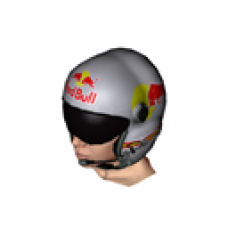 Red Bull Flight Helmet - White (for Female)