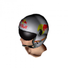 Red Bull Flight Helmet - White (for Male)