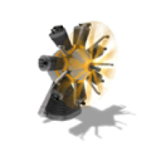 Sodium Engine Room Fan: Yellow