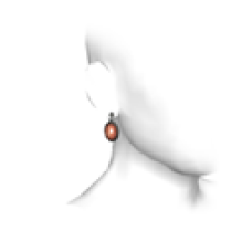 Coral Pink Earring (right ear)