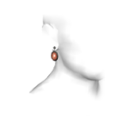 Coral Pink Earring (right ear)