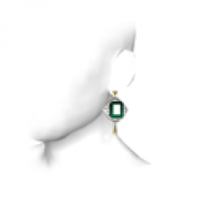 Emerald Earring (right ear)