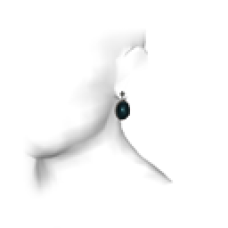 Obsidian Earring (left ear)