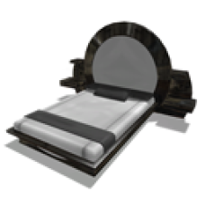 Large Modern Double Bed - Arctic
