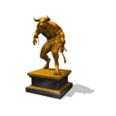 Minotaur Statue - Gold