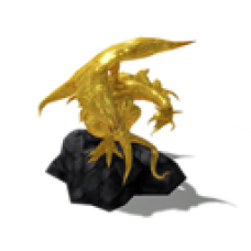 Gold Dragon Statue